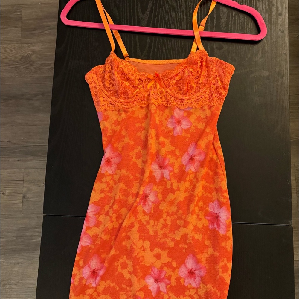 Orange Mini Dress